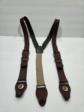 Structure Brown Genuine Leather  Suspenders